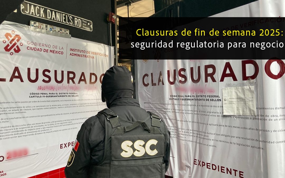 Clausura de cuatro establecimientos en operativos de fin de semana