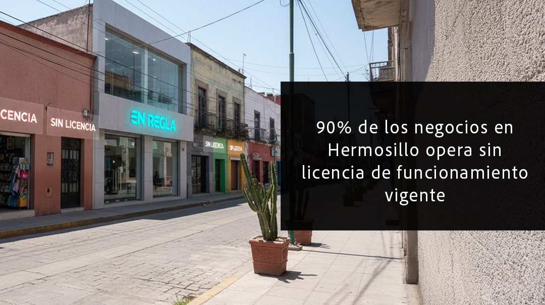90% de los negocios en Hermosillo opera sin licencia de funcionamiento vigente